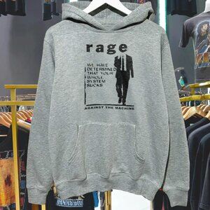 RATM 'YOUR WHOLE SYSTEM SUCKS' 90S INSPIRED RARE GREY HOODIE